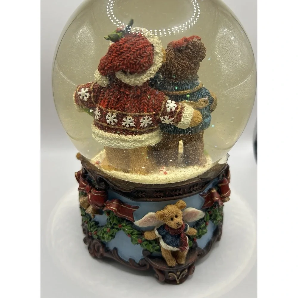 JCPenney Home Collection Musical Three Bears-Snow Globe-‎ RARE-RETIRED Holiday